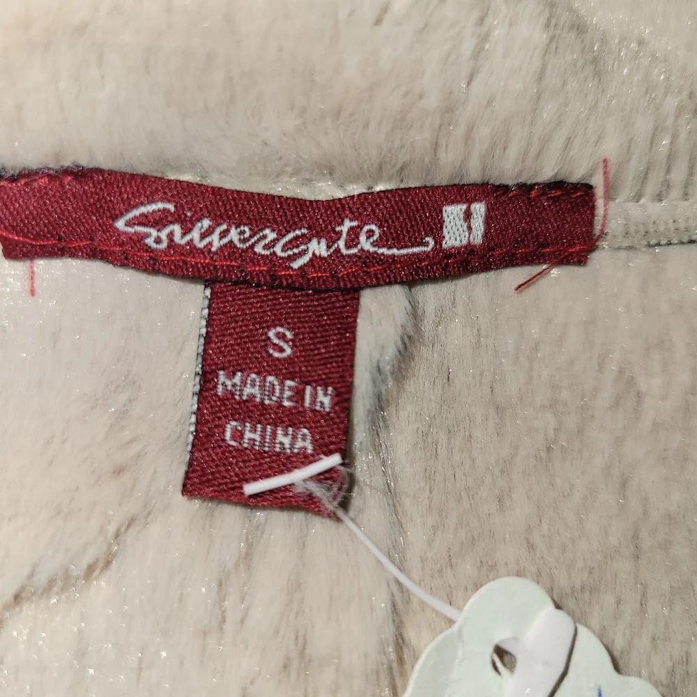 Women's Black and Cream  Jacket With 2 Pockets Size Small Med - Picture 7 of 11